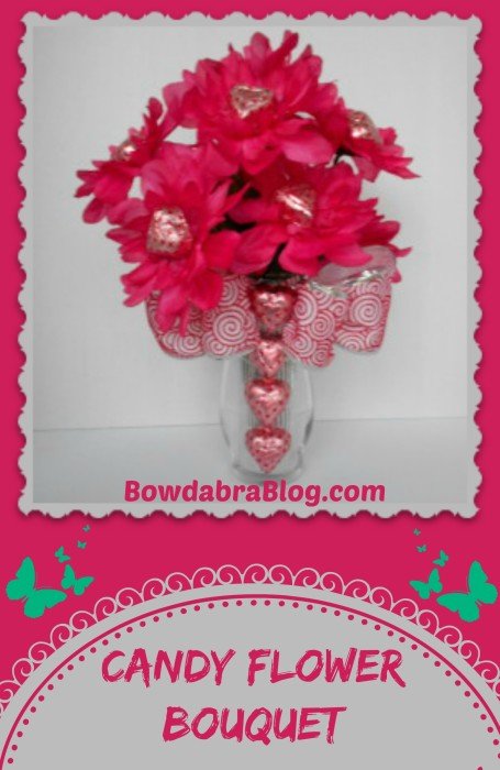 Candy Flower Bouquet - valentine's day hair bows