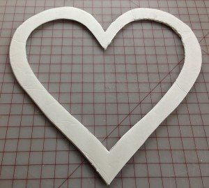 Beautiful heart shape board
