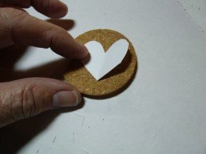 Valentine cork heart