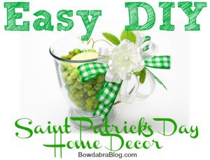 easy diy St. Patrick's Day home decor