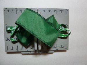 Hair bow for St. Patrick’s Day