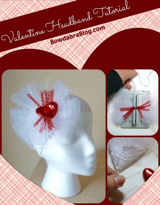 valentine's headband tutorial