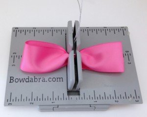 making Easter bunny hair bows 
