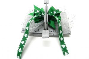 St. Patrick's day ribbon hair bow