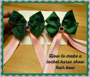 locket horse show hair bow