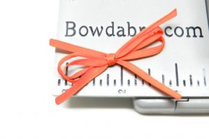 Bow making tool with wired ribbon