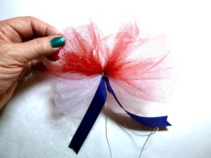 how to make a patriotic tulle hair bow