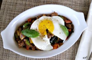 Savory Sausage hash breakfast for Father's Day 