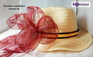 Easy how to –  Beautiful Bowdabra embellished summer hat