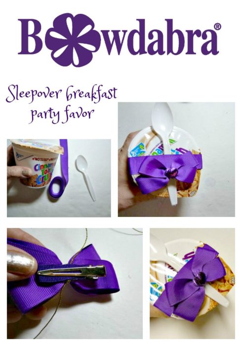 Make a quick and easy sleepover breakfast party favor