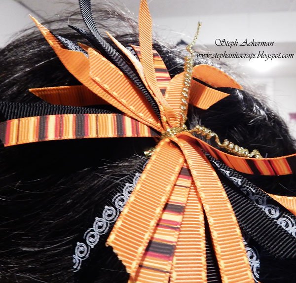 How to make Halloween Hair Bows 