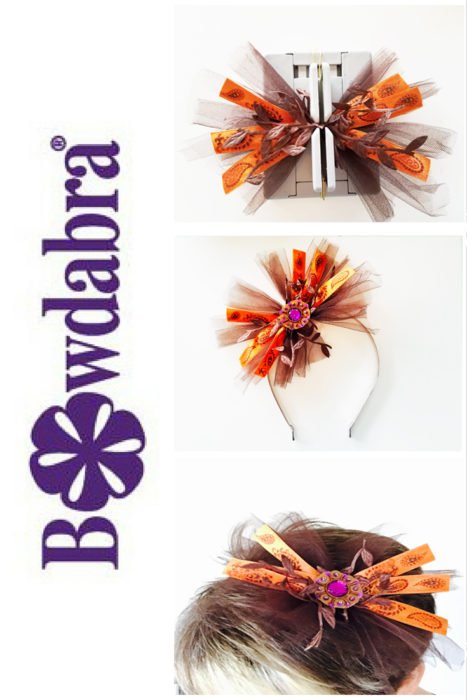 autumn hair bow