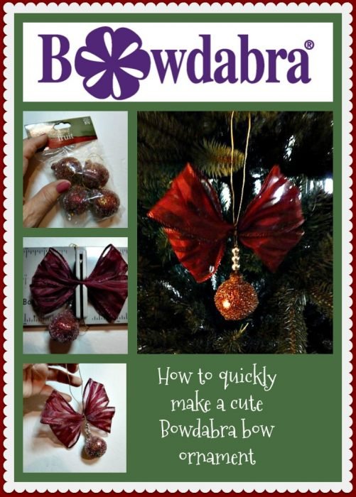 make a cute bow ornament