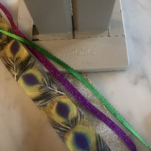 Ribbons for Mardi Gras Bow