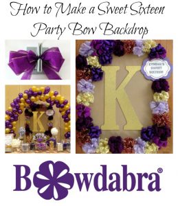 Party Bow Backdrop