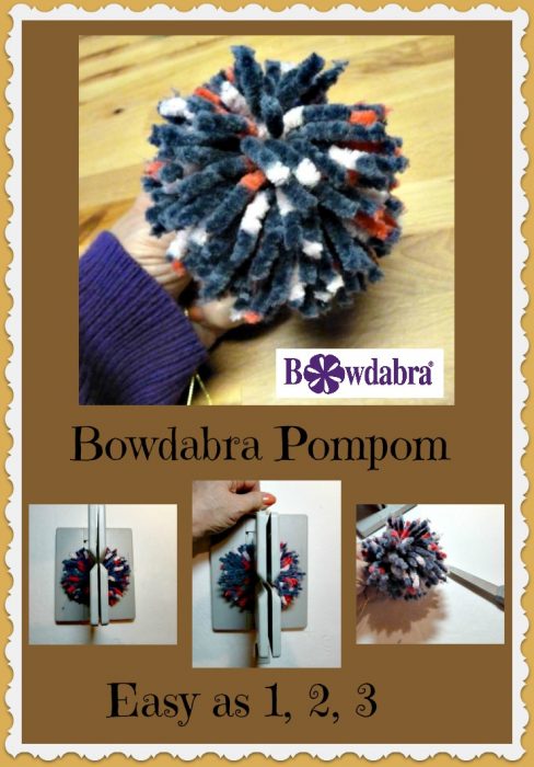 DIY pompom with bow making tool