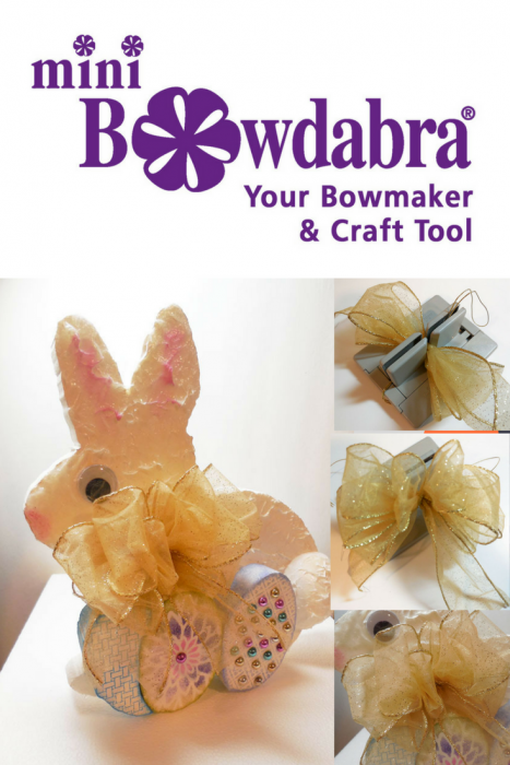 Smoothfoam Upcycled Easter Bunny with Bowdabra