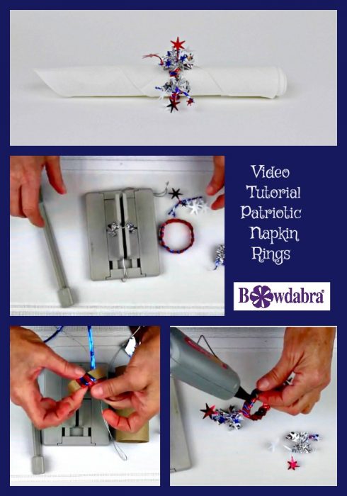 how to make a patriotic napkin rings - video tutorial