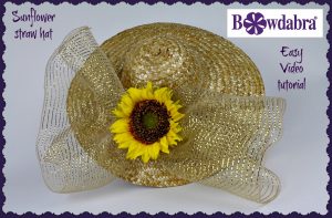 Sunflower straw hat