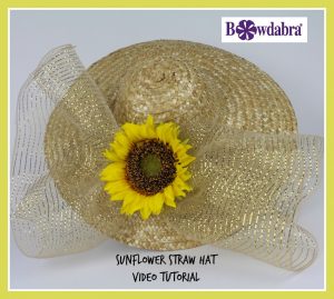 sunflower straw hat