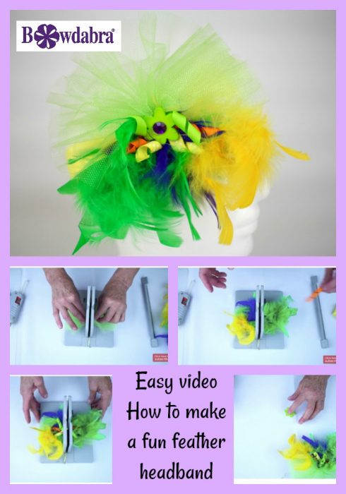 how to make a fun feather headband