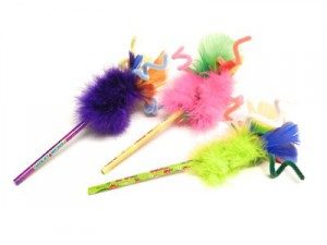 best Silly feather pencil toppers for kids crafts