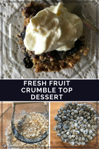 Fresh Fruit Crumble Top Dessert