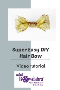 super easy DIY hair bow