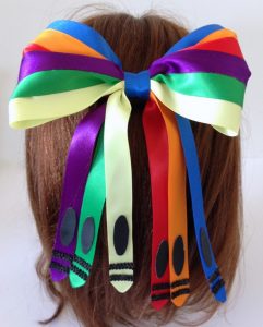 Back to School hair bow tips