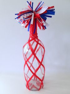 ribbon wrap bottle