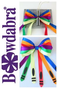 adorable crayon inspired back to school hair bows