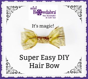 super easy DIY hair bow