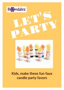 Kids can help make these fun birthday party favors