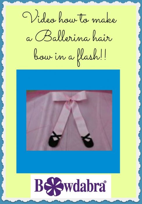 Ballerina hair bow