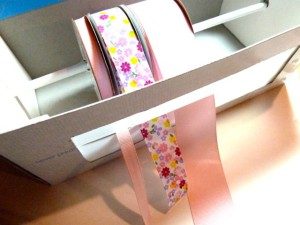 upcycled ribbon storage box