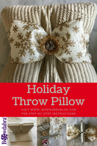 Dress Up a Tired Throw Pillow for the Holidays