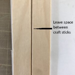 Spacing between Sticks