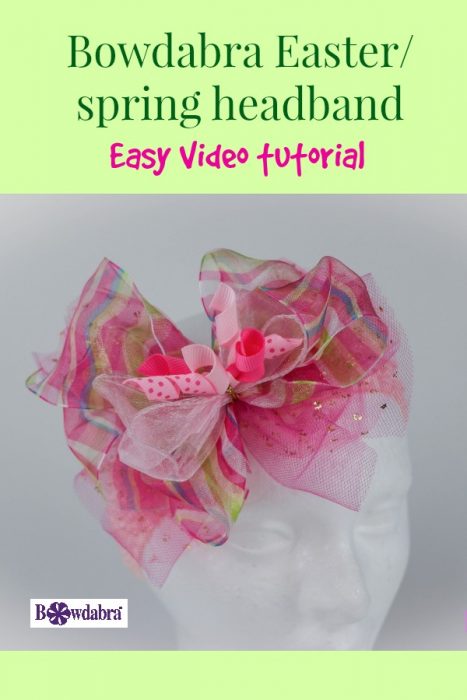 Video tutorial: Learn how to make this charming Easter/spring headband