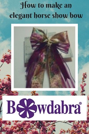How to use Bowdabra to make the best horse show bows : Bowdabra