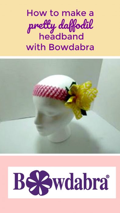 How to easily make a cheerful spring daffodil headband