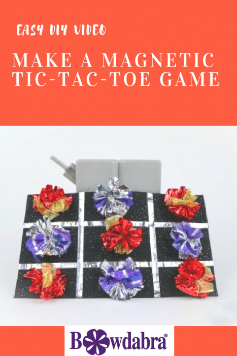 Magnetic tic-tac-toe game