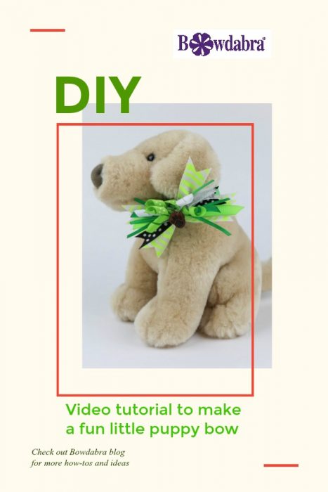 How to make fun little puppy bow with Bowdabra