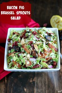 bacon fig Brussel sprouts salad