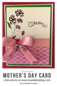 Handmade Mother's Day Card