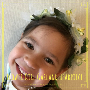 How to Make a Flower Girl Garland Headpiece