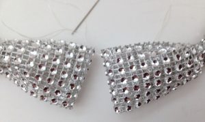 Rhinestone mesh bow necklace ideas