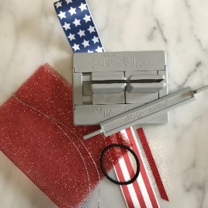 Supplies for Patriotic Hair Bow