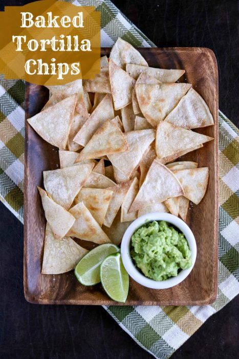 How to make healthy baked tortilla chips