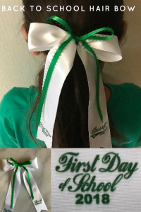 Back to School Hair Bow