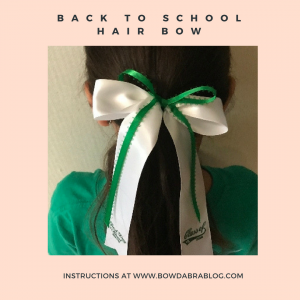Back to school hair bow making ideas 